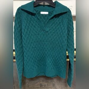 89th & Madison Teal V-Neck Sweater